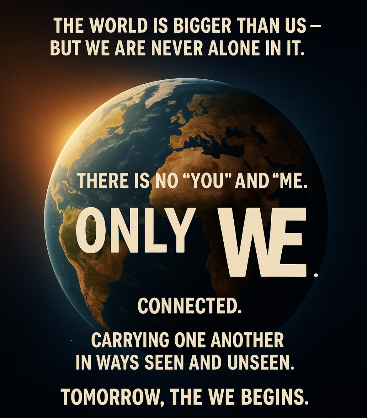 We